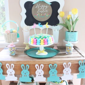 DIY Easter Bunny Peeps Cake